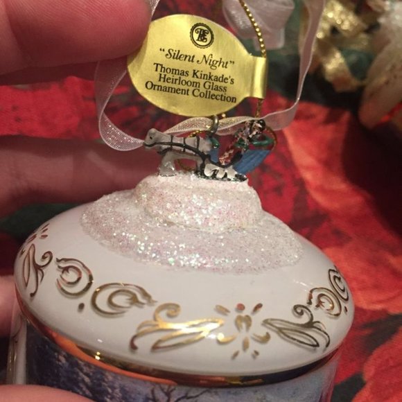 Thomas Kinkade Christmas Heirloom Glass Ornaments - Collection of 24 new in box - Picture 3 of 4